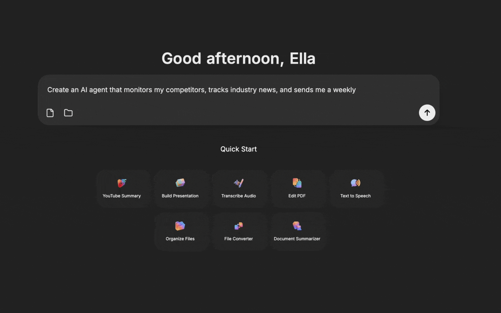Extella message demo